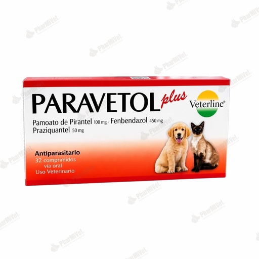 [81010103006] DESPARASITANTE PARAVETOL PLUS X 32 TAB