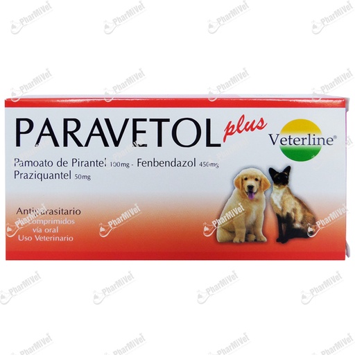 [81010103006] DESPARASITANTE PARAVETOL PLUS X 32 TAB