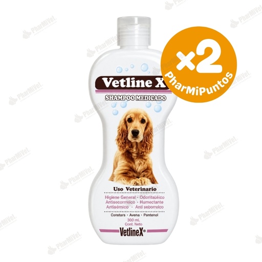 [81050405037] SHAMPOO MEDICADO VETLINEX X 300 ML