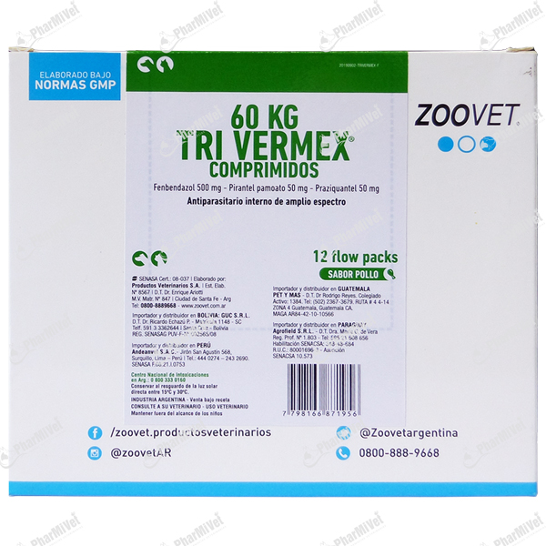 [8P010101138] TRIVERMEX COMPRIMIDOS X 72 COMP.