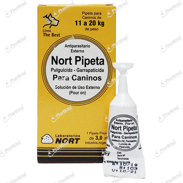 [81010101219] NORT PIPETA CANINO (3ML) 11 A 20 KG