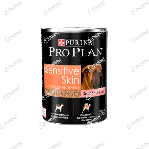 [81040205041] PROPLAN SENSITIVE SKIN SALMON-ARROZ LATA X 368.5 GR