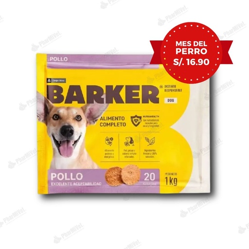[81040101009] BARKER POLLO (1KG) X 20 HAMBURGUESAS