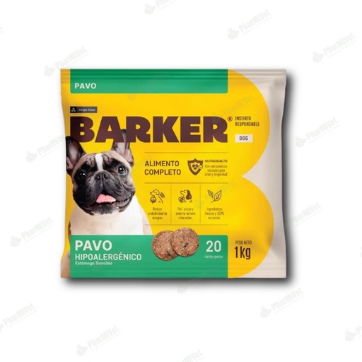 [81040101005] BARKER HAMBURGUESA PAVO (1KG) X 20 UND