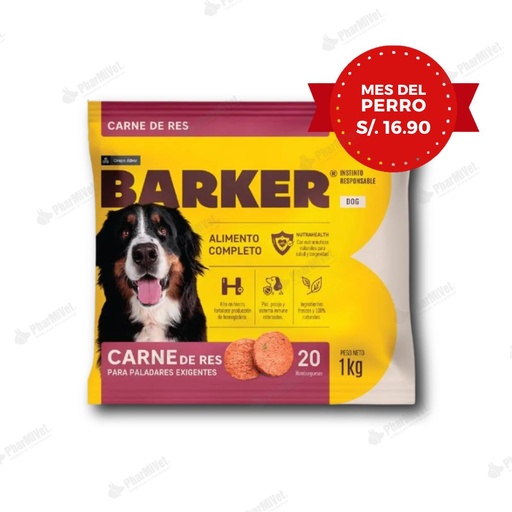 [81040101001] BARKER HAMBURGUESA CARNE DE RES (1 KG) X 20 UND