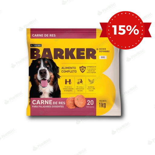 [81040101001] BARKER HAMBURGUESA CARNE DE RES (1 KG) X 20 UND