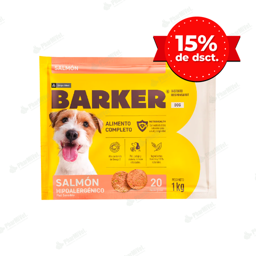 [8680306018] BARKER HAMBURGUESA SALMON (1 KG) X 20 UND