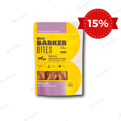 [81040405005] BARKER BITES POLLO X 100 GR
