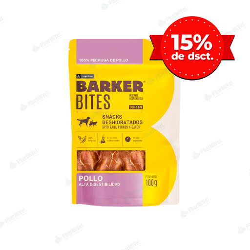 [8680304020] BARKER BITES POLLO X 100 GR