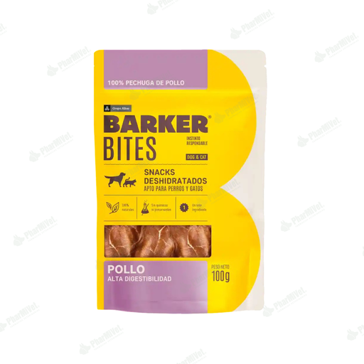 [8680304020] BARKER BITES POLLO X 100 GR