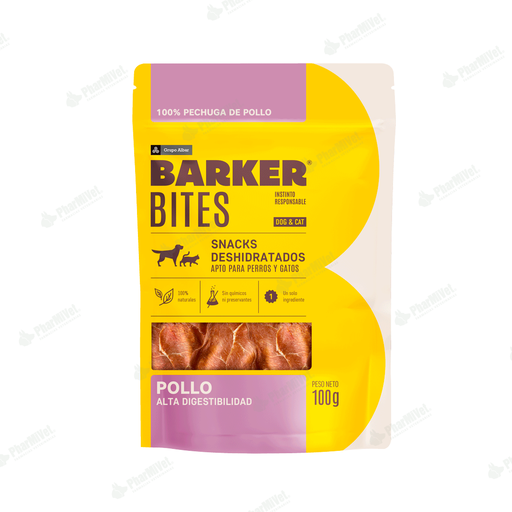 [8P040405005] BARKER BITES POLLO X 100 GR