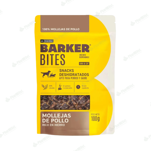 [8680304024] BARKER BITES MOLLEJAS DE POLLO X 100 GR