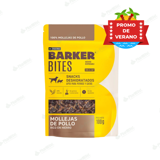 [8680304024] BARKER BITES MOLLEJAS DE POLLO X 100 GR