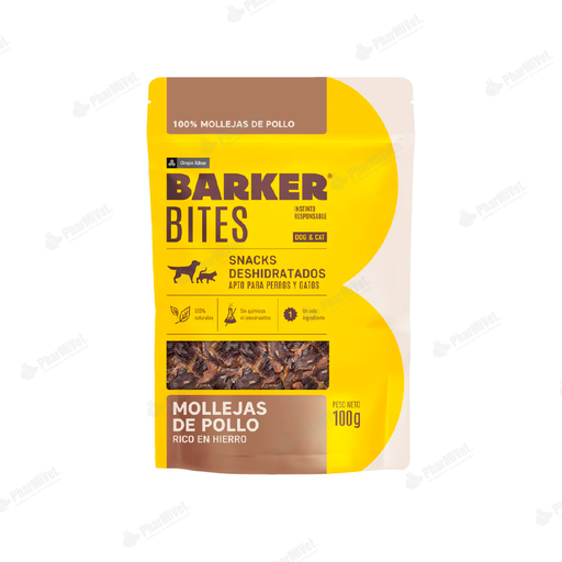 [8680304024] BARKER BITES MOLLEJAS DE POLLO X 100 GR