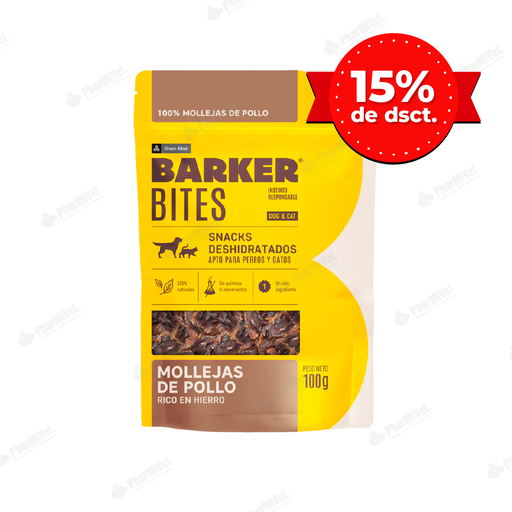 [8680304024] BARKER BITES MOLLEJAS DE POLLO X 100 GR