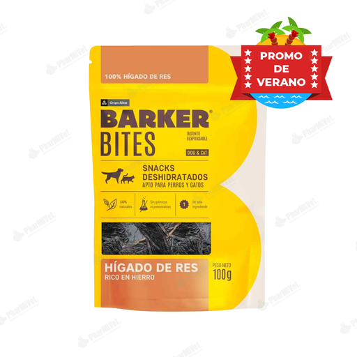 [8680304025] BARKER BITES HIGADO DE RES X 100 GR