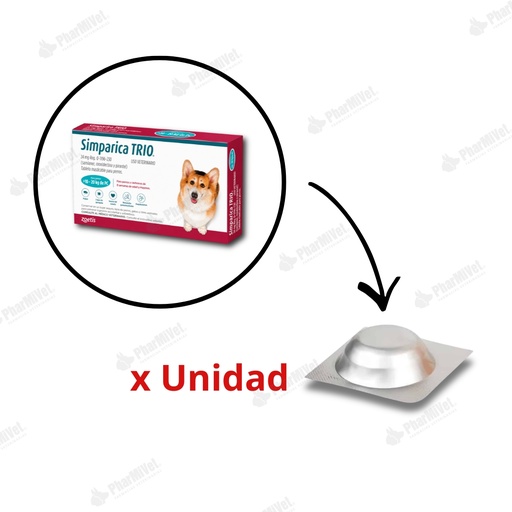 [82010101125] SIMPARICA TRIO 24 MG DE 10 - 20 KG X UNIDAD