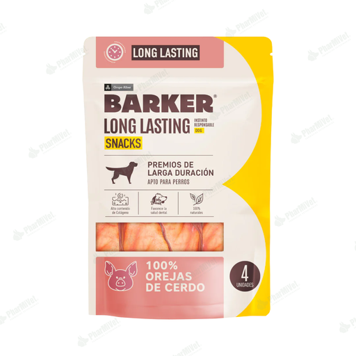 [8680304032] BARKER LONG LASTING OREJAS DE CERDO X 4 UN