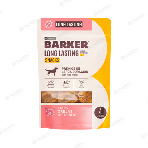 [8680304032] BARKER LONG LASTING OREJAS DE CERDO X 4 UN