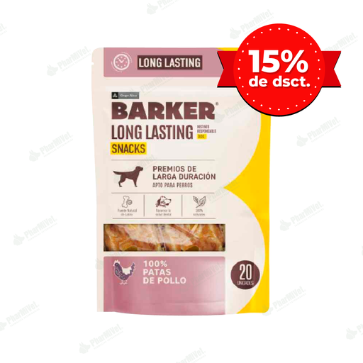 [8680304033] BARKER LONG LASTING PATAS DE POLLO X 20 UND