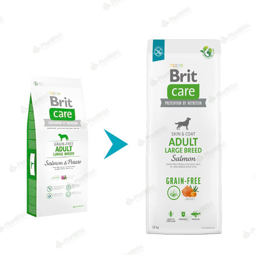 [81040302015] BRIT CARE ADULT LARGE BREED SALMON-POTATO  X 12 KG