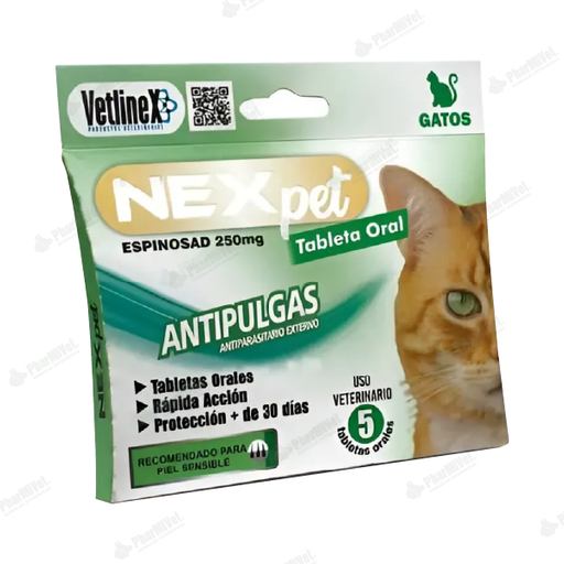 [82010101086] NEXPET GATO X 5 TAB 2.5-5 kg