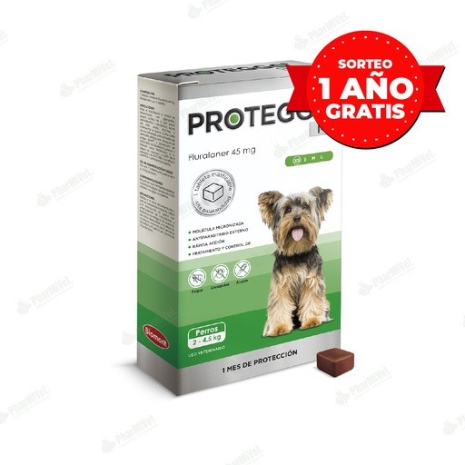 [8010903001] PROTEGGO 1M 45MG DE 2 - 4.5 KG