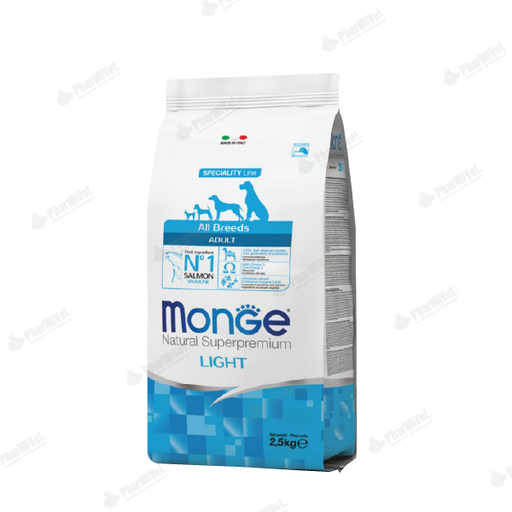 [81040303044] MONGE CANINE ADULT SALMON LIGHT 12 KG