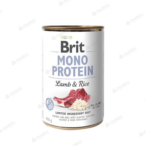 [8P040204016] BRIT MONO PROTEIN LAMB &amp; RICE X 400 GR