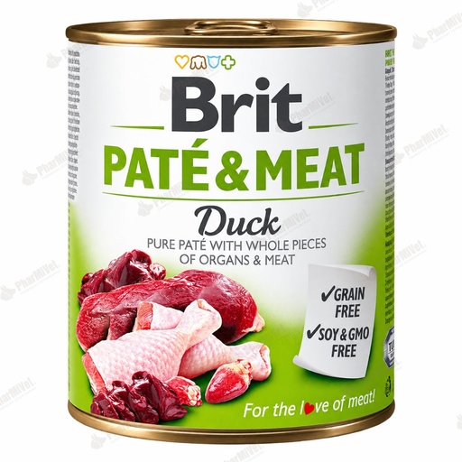 [81040204020] BRIT PATE &amp; MEAT DUCK X 800 GR
