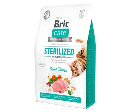 [81040302028] BRIT CARE CAT STERILIZED URINARY HEALTH X 2 KG
