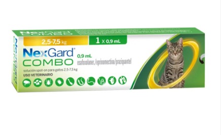 [81010101078] NEX GARD COMBO CAT X 0.9 ML (2.5-7.4 KG)