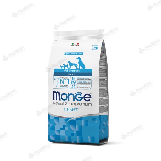 [81040303045] MONGE CANINE ADULT SALMON LIGHT 2.5 KG