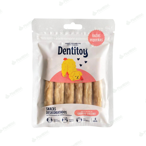 [81040404030] DENTITOY BABY BARRITAS VACUNO X 6 UND