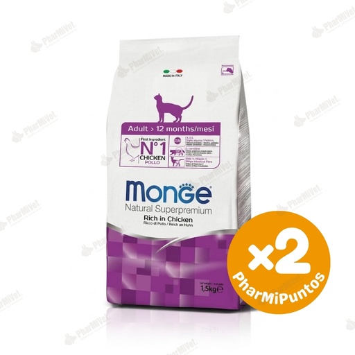 [81040303050] MONGE FELINE ADULT 1.5 KG