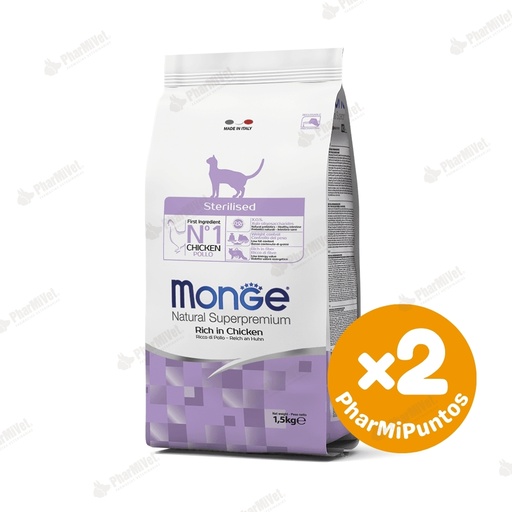 [81040303051] MONGE FELINE ADULT STERILISED 1.5 KG