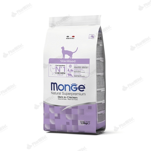 [81040303051] MONGE FELINE ADULT STERILISED 1.5 KG