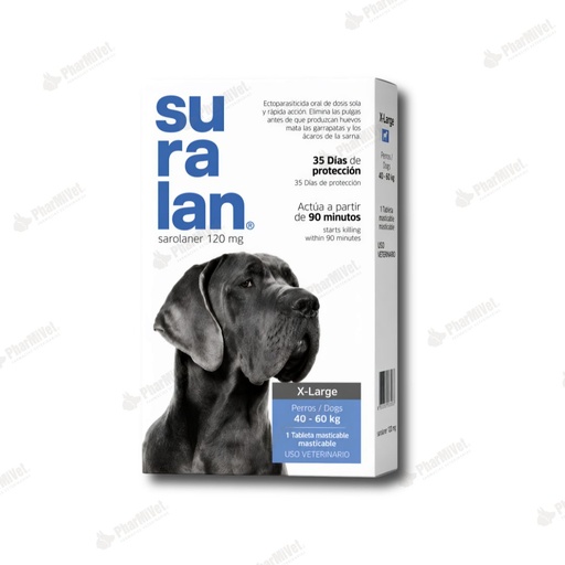 [81010101134] SURALAN X-LARGE X 1 TAB DE 40-60 KG