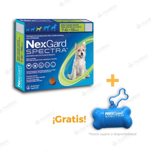 [81010101079] NEX GARD SPECTRA (2 GR) 7.6 - 15 KG x 3 TAB