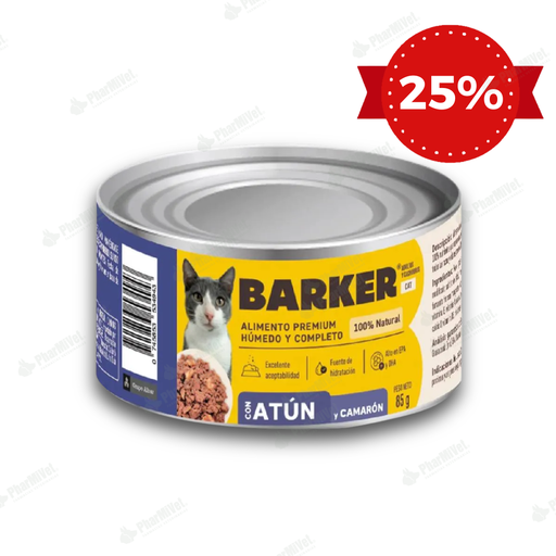 [81040101016] BARKER CON ATUN Y CAMARON LATA X 85 gr