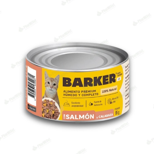 [81040101020] BARKER CON SALMON Y CALABAZA LATA X 85 gr