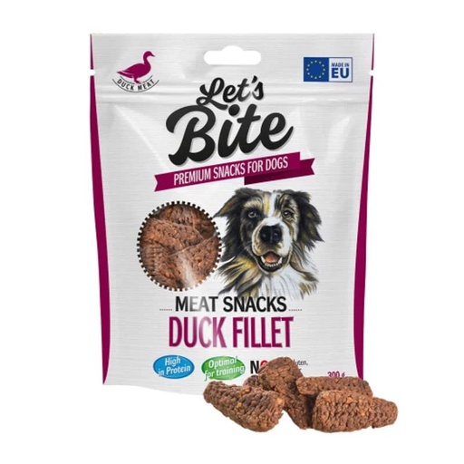 [81040303135] BRIT LETS BITE MEAT SNACK DUCK FILLET 80 GR