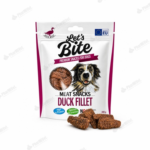 [81040303135] BRIT LETS BITE MEAT SNACK DUCK FILLET 80 GR