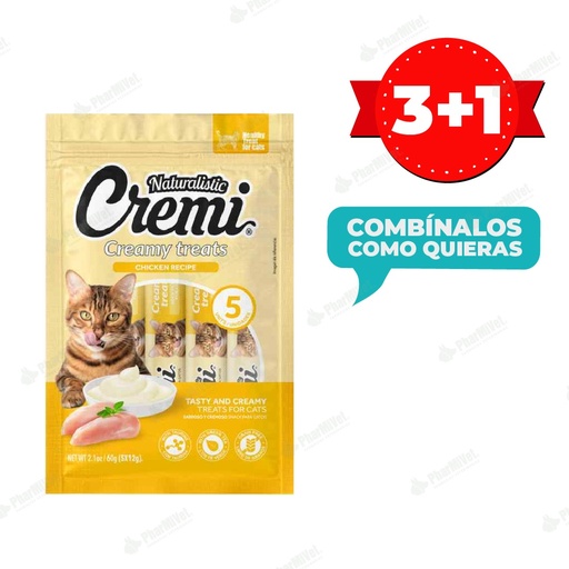 [8P040404113] CREMI - CREAMY TREATS CHICKEN RECIPE 60 GR (5 X 12GR)