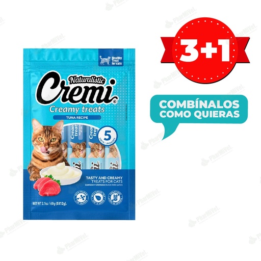 [8P040404118] CREMI - CREAMY TREATS TUNA RECIPE 60 GR (5 X 12GR)