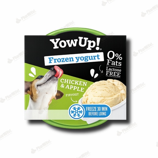 [81040406001] YOWUP GATOS/PERROS HELADO DE POLLO Y MANZANA 110 GR