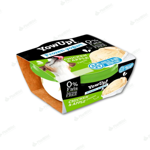 [81040406001] YOWUP GATOS/PERROS HELADO DE POLLO Y MANZANA 110 GR