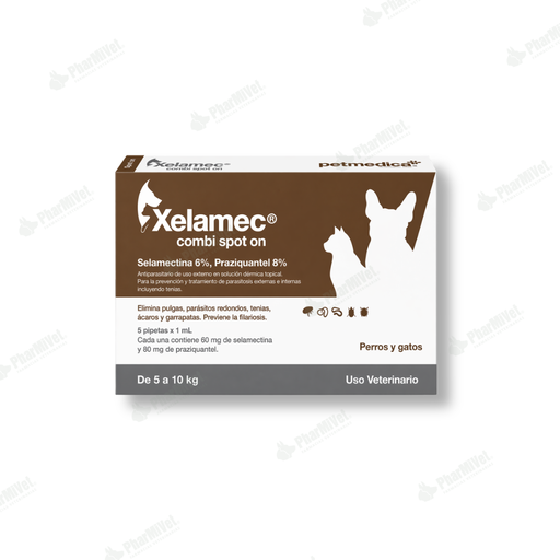 [81010101390] CAJA PIPETA XELAMEC COMBI X 1ML DE 5 A 10 KG. X 5 UND