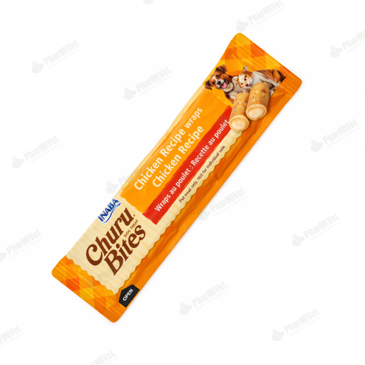 [82040404122] CHURU BITES FOR DOG CHICKEN RECIPE WRAPS CHICKEN RECIPE X UND