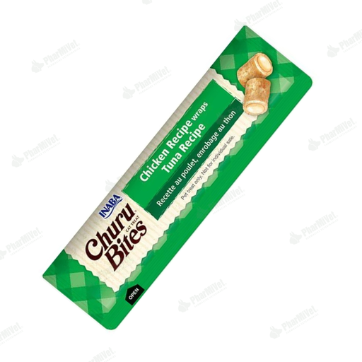 [82040404125] CHURU BITES FOR DOG CHICKEN RECIPE WRAPS CHICKEN WITH TUNA RECIPE X UND